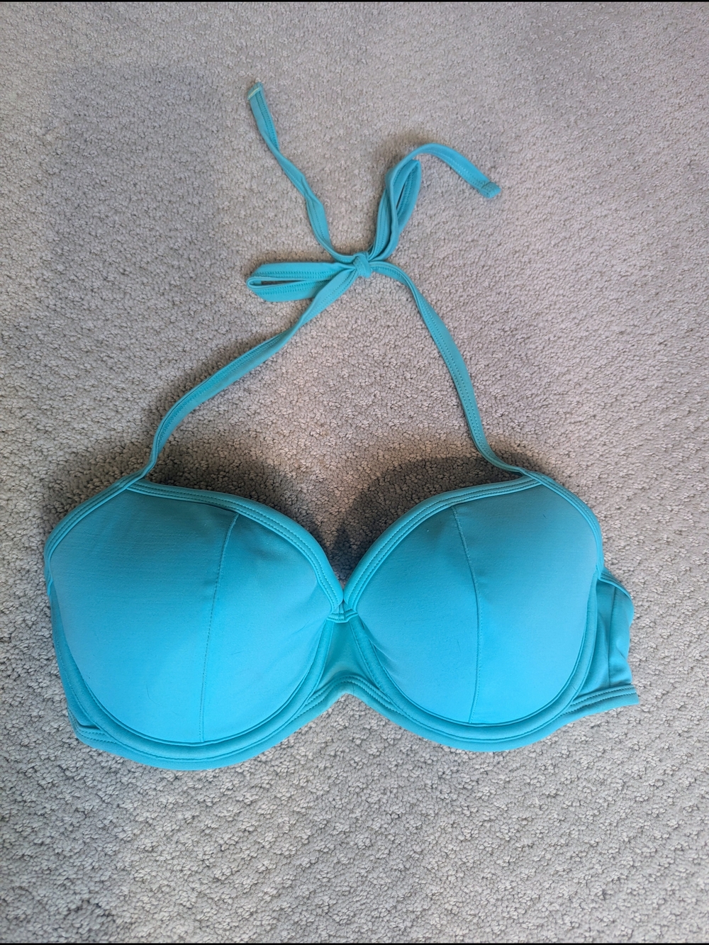 Victoria's Secret Turquoise Halter Bikini Top - Women Swim 34D